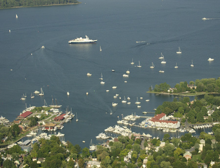 sm harbor and cruise ship 8x10
