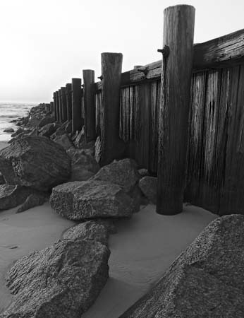 folly beach charles wed-091 b-w